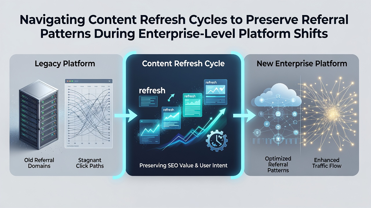 Navigating Content Refresh Cycles to Preserve Referral Patterns During Enterprise-Level Platform Shifts